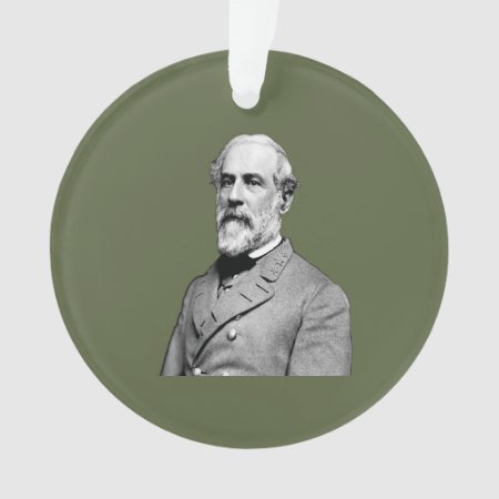 General Robert E. Lee  Army Green Ornament