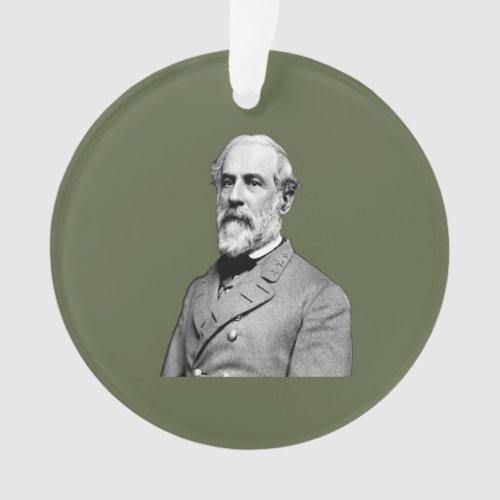 General Robert E Lee  Army Green Ornament