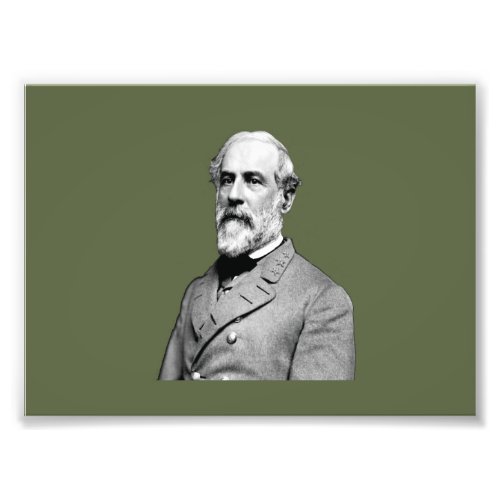 General Robert E Lee  Army Green Photo Print
