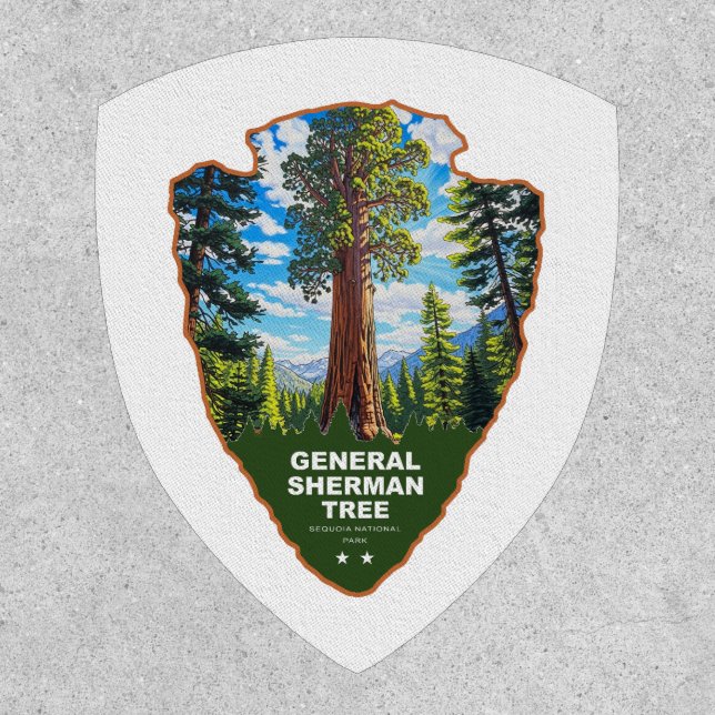 General Sherman Tree Sequoia NP Arrowhead Patch (Front)