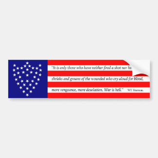 General Sherman's Battle Flag Bumper Sticker