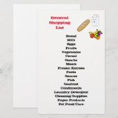 General Shopping List (Front/Back)