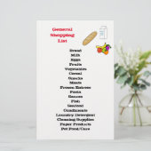 General Shopping List (Standing Front)