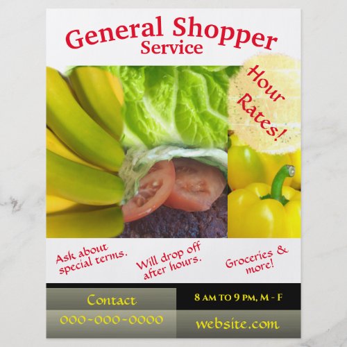 General Shopping Service Flyer Template