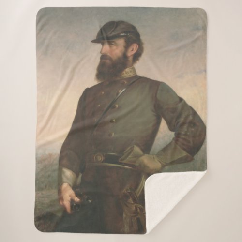 GENERAL STONEWALL JACKSON CSA SHERPA BLANKET