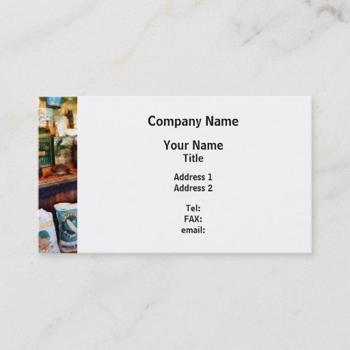 Customizable General Store Business Cards