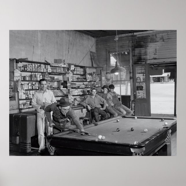 GENERAL STORE POOL TABLE 1941 POSTER (Front)
