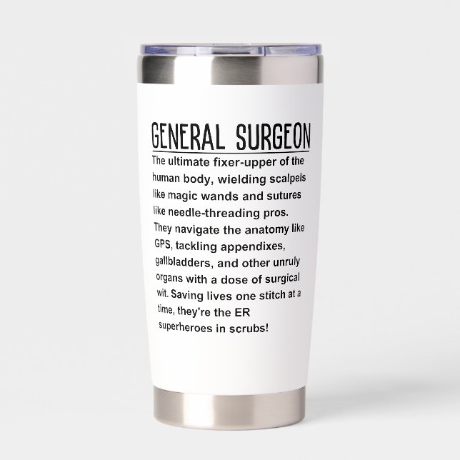 General surgeon insulated tumbler (Front)