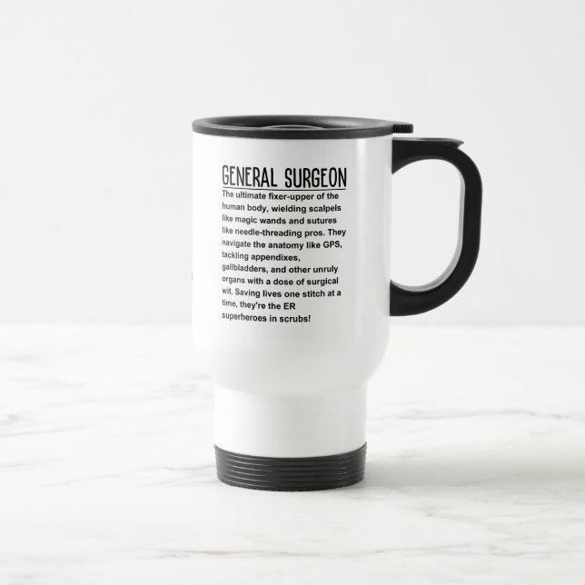 General surgeon travel mug (Right)