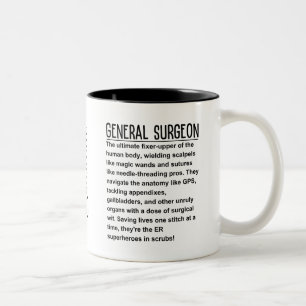 General surgeon Two-Tone coffee mug