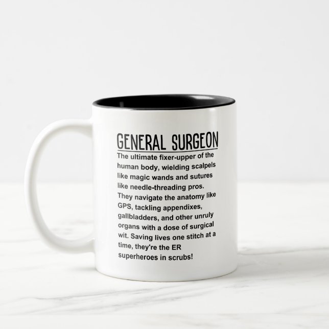 General Surgeon Two-Tone Coffee Mug (Left)
