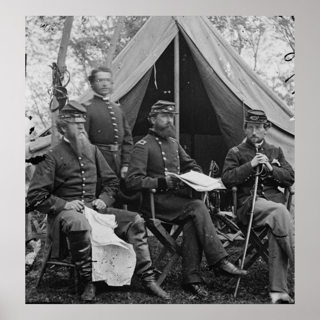 General Sykes and Staff Poster (Front)