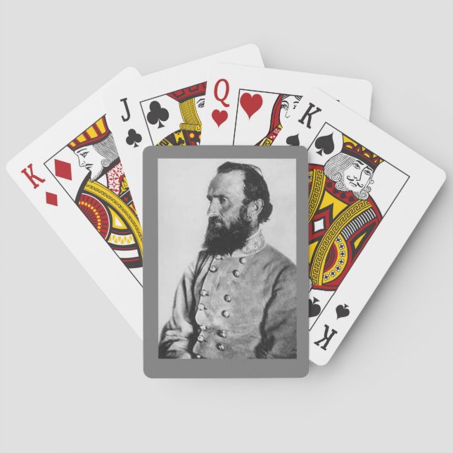 GENERAL THOMAS "STONEWALL" JACKSON POKER CARDS (Back)