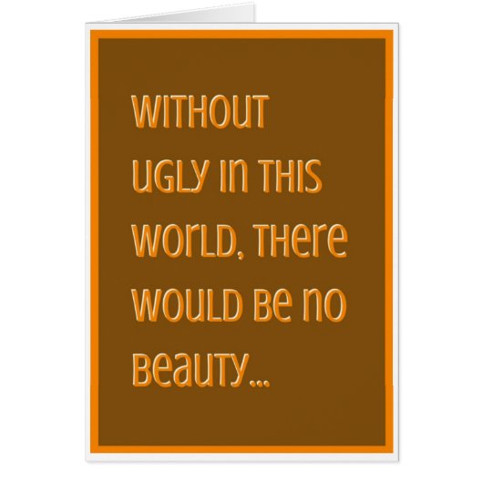 General - Ugly Cards (Front)