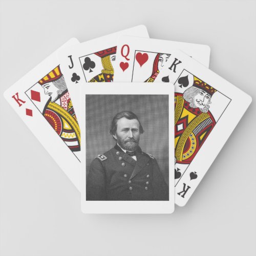 General Ulysses Simpson Grant engraved after a da Poker Cards