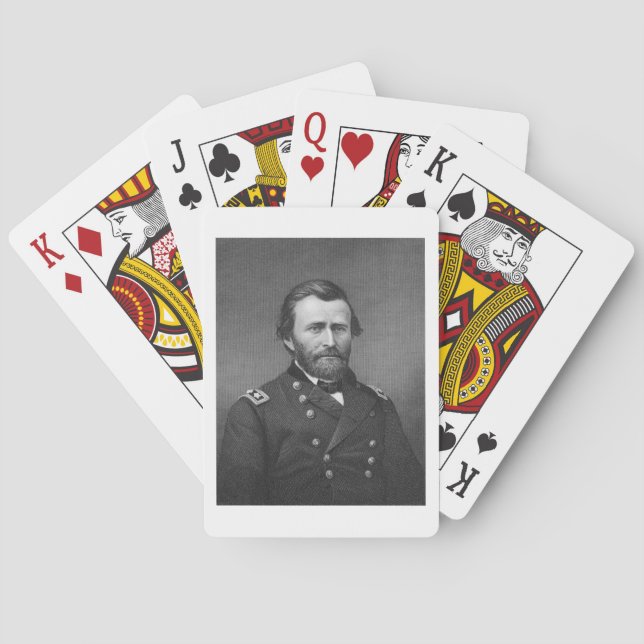 General Ulysses Simpson Grant, engraved after a da Poker Cards (Back)