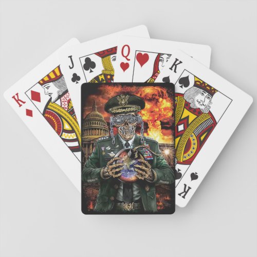 GENERAL VIC RATTLEHEAD A_BOMB ART PLAYING CARDS