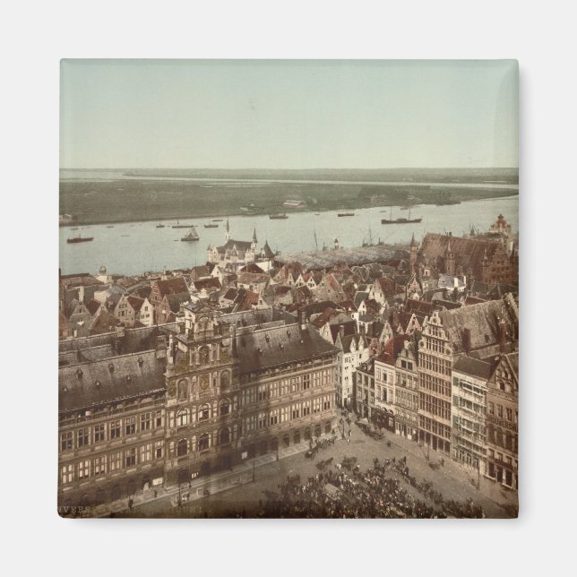 General View of Antwerp I, Belgium Magnet (Front)