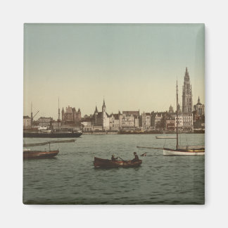 General View of Antwerp II, Belgium Magnet