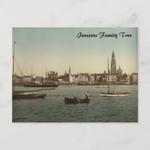 General View of Antwerp II, Belgium Postcard