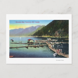 General View of Horseshoe Bay and Crowded Harbor Postcard