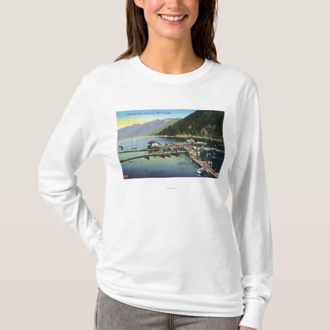 General View of Horseshoe Bay and Crowded Harbor T-Shirt (Front)