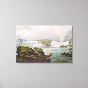 General View of Niagara Falls from Canadian Side Canvas Print