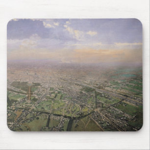General view of Paris from a hot-air balloon Mouse Pad
