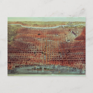 General View of Philadelphia, 1875 Postcard