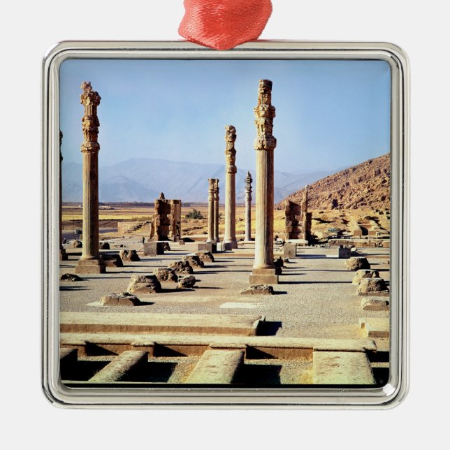 General view of the Apadana  founded c.518 BC Metal Ornament (Front)