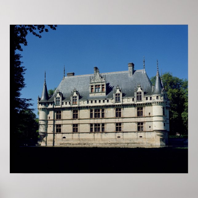 General view of the Chateau d'Azay-le-Rideau Poster (Front)