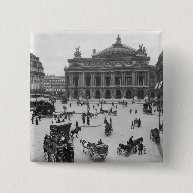 General view of the Paris Opera House Pinback Button (Front)