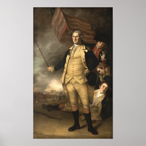 General Washington at the Battle of Princeton Poster