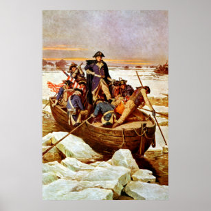 General Washington Crossing The Delaware River Poster