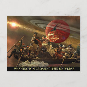 General Washington Crossing the Universe Postcard
