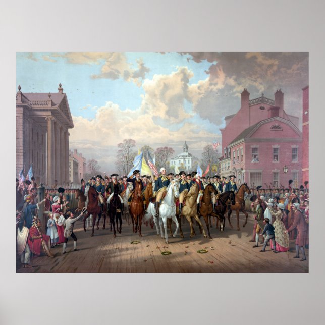 General Washington Enters New York Poster (Front)