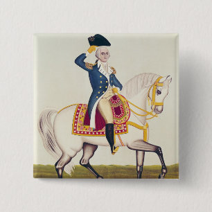 General Washington on a White Charger, c.1835 Button
