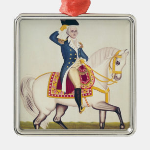 General Washington on a White Charger, c.1835 Metal Ornament