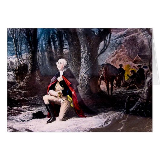 General Washington Praying at Valley Forge, PA Cards (Front Horizontal)