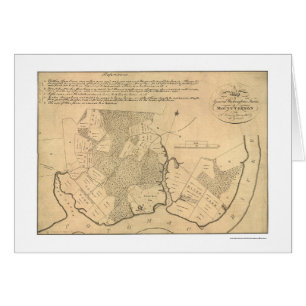 General Washington's Farm Mt Vernon Map 1801 Cards