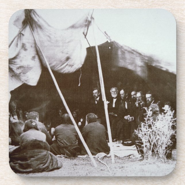 General William T. Sherman (1820-91) presides at t Beverage Coaster (Front)