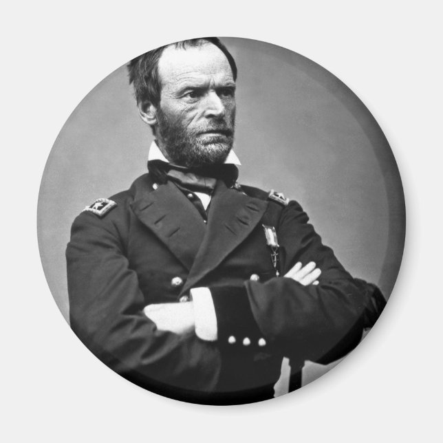 General William Tecumseh Sherman, 1865. Magnet (Front)