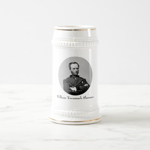 General William Tecumseh Sherman Beer Stein