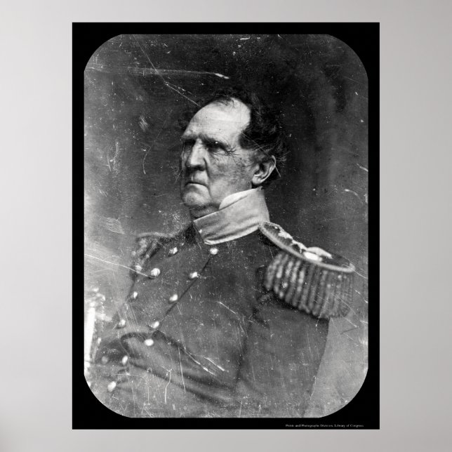 General Winfield Scott Daguerreotype 1849 Poster (Front)