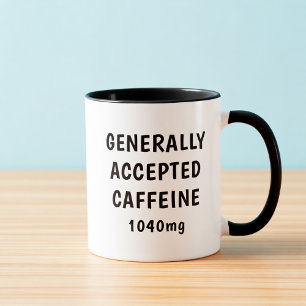 Generally Accepted Caffeine Funny Accountant Mug 