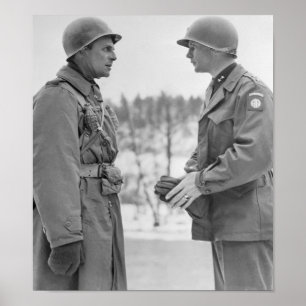 Generals Ridgway and Gavin - Battle of the Bulge Poster