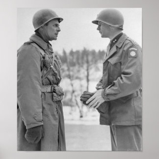 Generals Ridgway and Gavin - Battle of the Bulge Poster