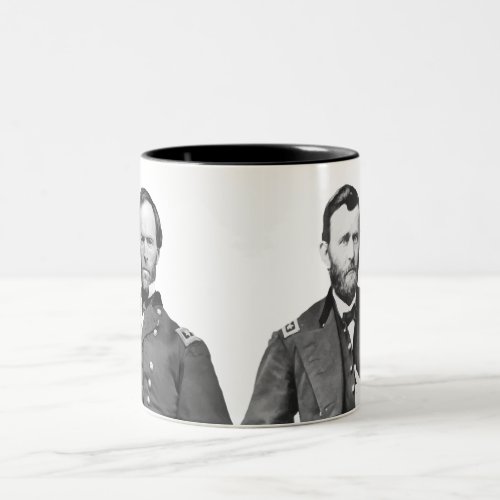 Generals Sherman and Grant Two_Tone Coffee Mug