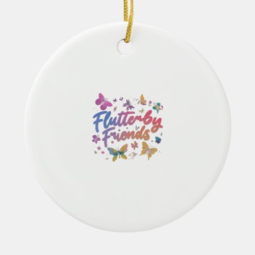 Generate an image for a t_shirt design with the t ceramic ornament