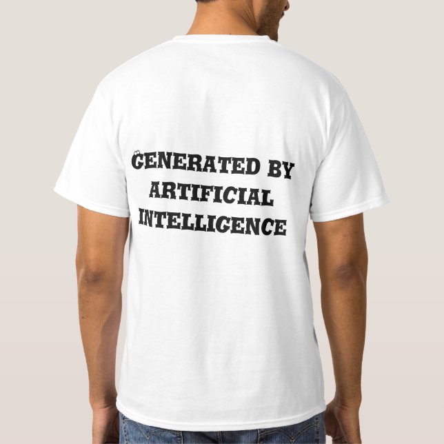 Generated by Artificial Intelligence T-Shirt (Back)